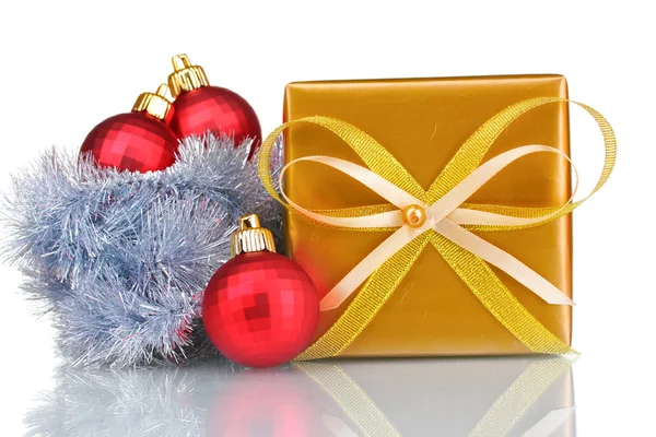 Piękny jasny ozdoba prezent i Boże Narodzenie — Zdjęcie stockowe