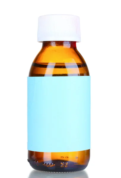 Flüssige Medizin in Glasflasche — Stockfoto