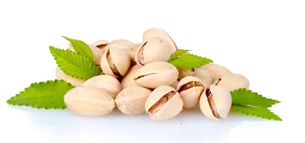 Pistachios nuts isolated on white — Stock Photo, Image