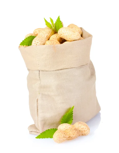 Erdnüsse im Beutel — Stockfoto