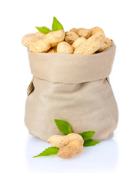 Peanuts in bag — Stock Photo, Image
