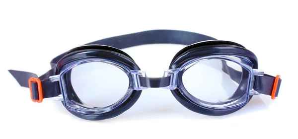 Óculos para natação isolados em branco — Fotografia de Stock