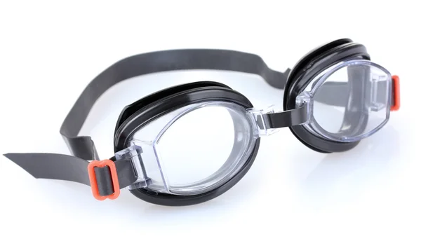 Occhiali per nuotare isolati su bianco — Foto Stock