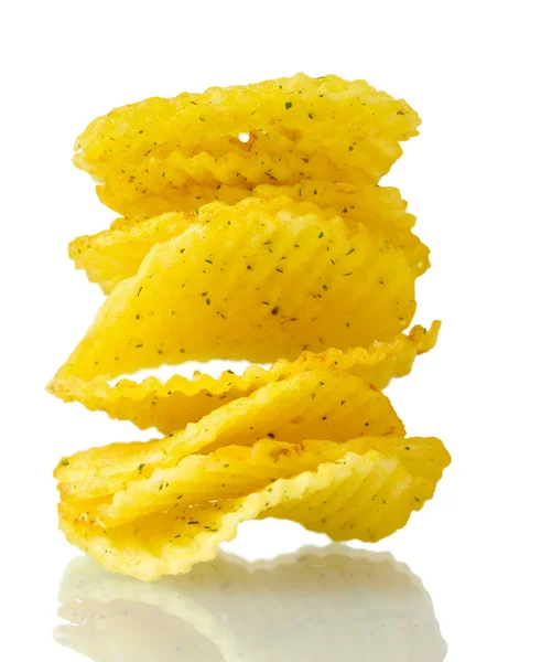 맛 있는 감자 칩 — 스톡 사진