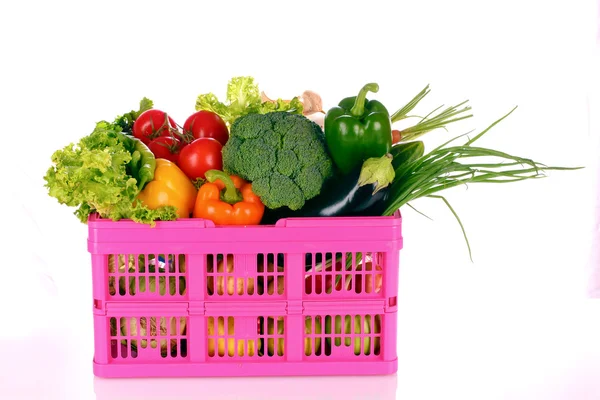 Verdure in un cesto — Foto Stock
