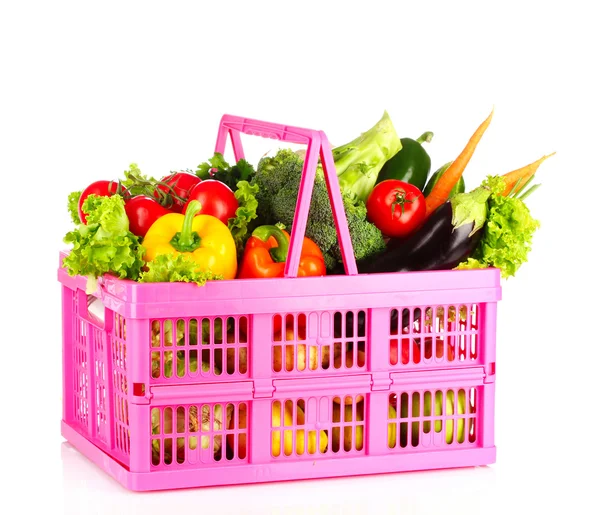 Grönsaker i en korg — Stockfoto