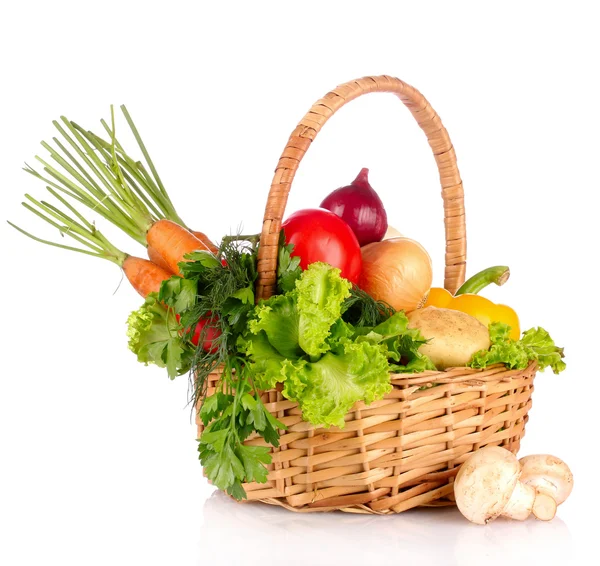 Vegetables in a basket — Stock Photo, Image