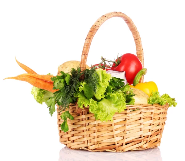 Verduras en una cesta — Foto de Stock