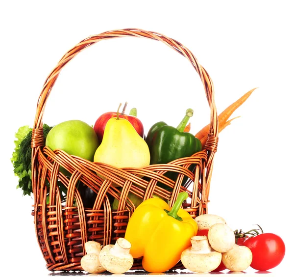 Groenten in een mand — Stockfoto