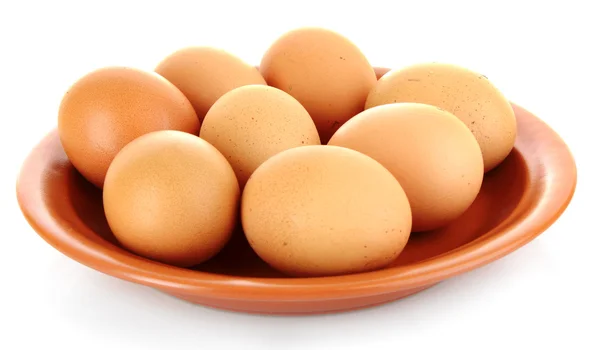 흰색 절연 판에 계란 — 스톡 사진