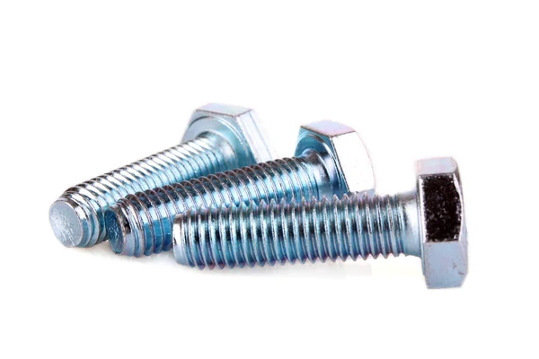 Many bolt and screw with reflection — Stock Photo, Image