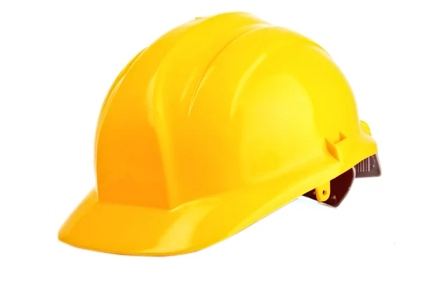 Gelber Helm isoliert auf weißem — Stockfoto