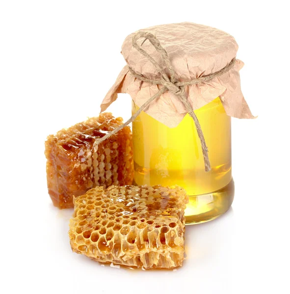 Красиві гребінці і мед — стокове фото