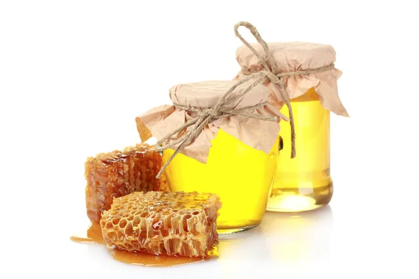 Krásné hřebeny a medu — Stock fotografie