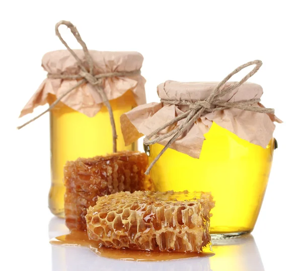 Krásné hřebeny a medu — Stock fotografie
