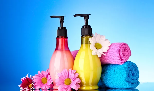 Zestaw kosmetyki kąpiel na białym tle — Zdjęcie stockowe