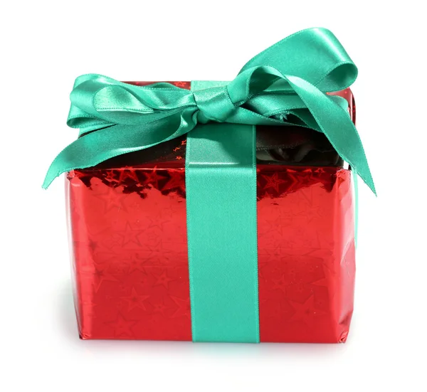 :schönes rotes Geschenk — Stockfoto