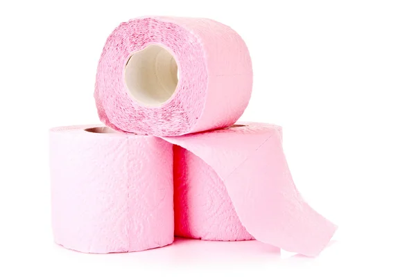 Toilet paper isolated on white — Stock Photo, Image