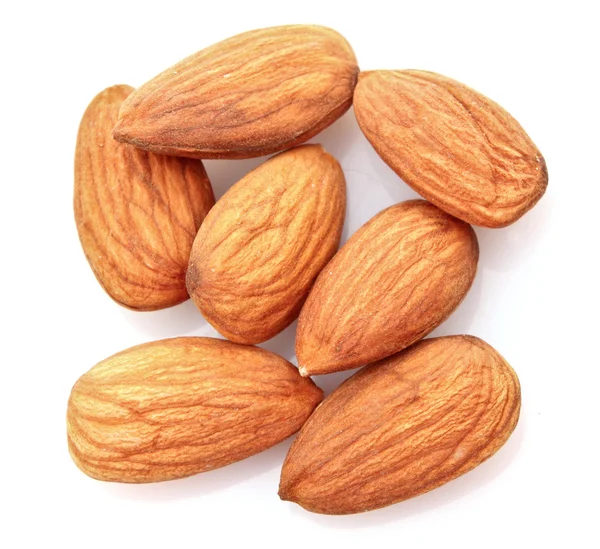 Almond isolated on white — Stock Photo, Image