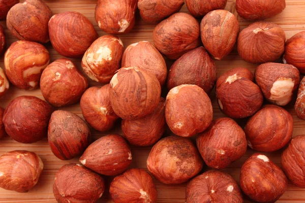 stock image Hazelnuts background