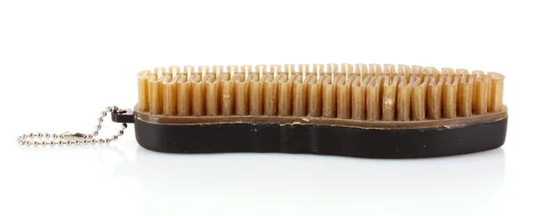 Shoe brush isolated on white — Stock Photo, Image