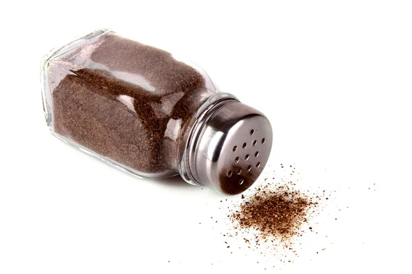 Pepper shaker isolated on white — Stock Photo, Image