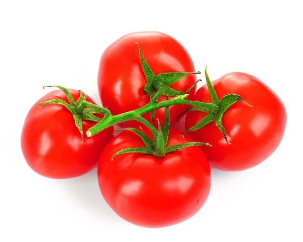 Черри помидоры изолированы на белом — стоковое фото