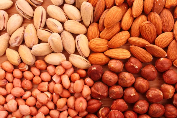 Verschillende soorten noten — Stockfoto