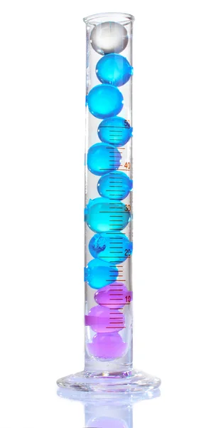 Hydrogel in test tube isolated on white — Stock Photo, Image