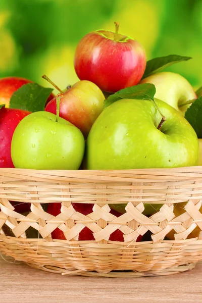 Fresh organic green apples Royalty Free Stock Photos