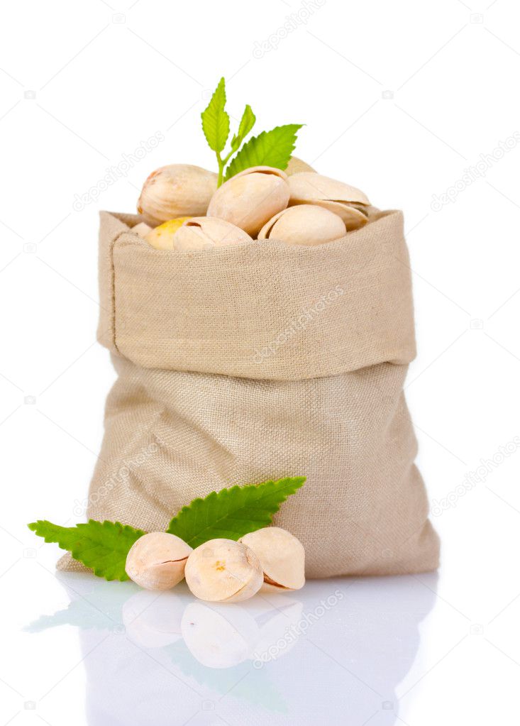 Pistachios in bag