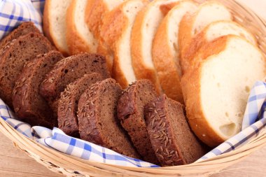 Assortment of baked bread clipart