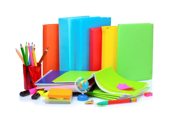 Libros, cuadernos y lápices — Foto de Stock