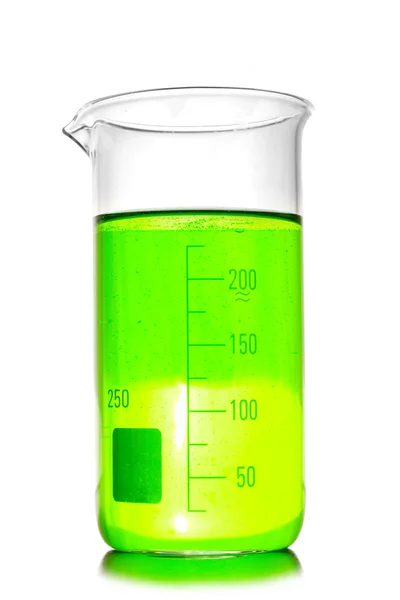 Beaker isolated on white. Laboratory glassware — Stock Photo, Image