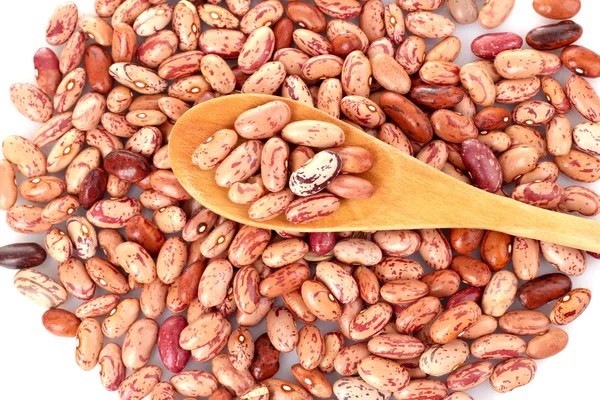 Beans on the fabric background — Stock Photo, Image