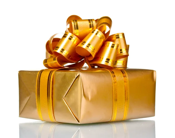 Vacker gyllene gåva — Stockfoto