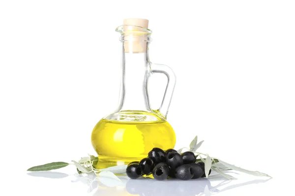 Oliwa z oliwek i oliwki — Zdjęcie stockowe