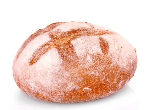 Bröd isolerat på vitt — Stockfoto