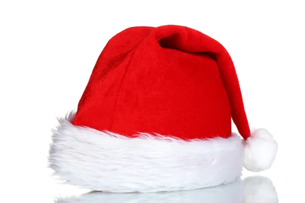 Chapeau de Noël isolé sur blanc — Photo