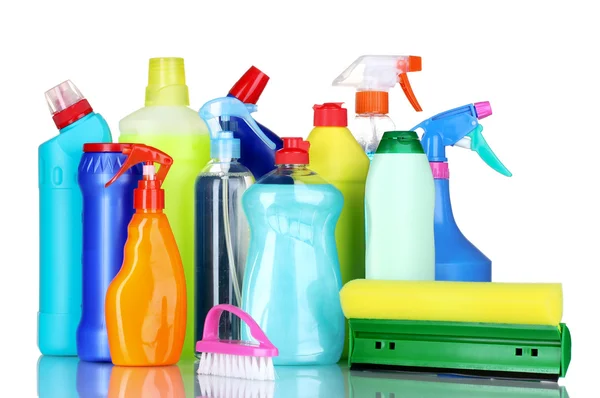 Bottiglie detergenti — Foto Stock