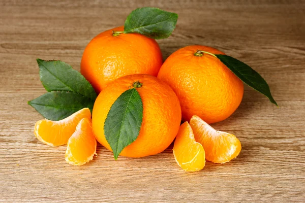 Mandarinas naranjas maduras — Foto de Stock