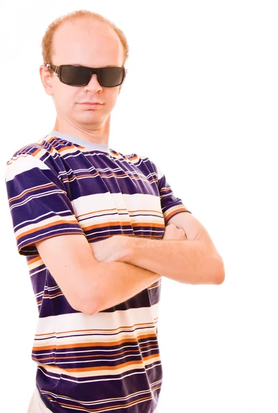 Young man with crossed hands — Stock Photo, Image
