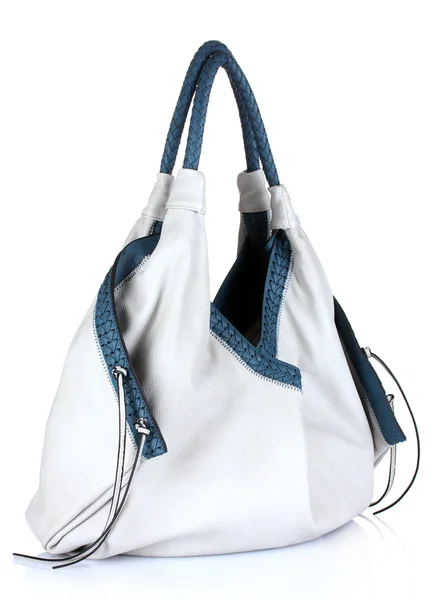 Schöne Frauentasche isoliert auf weiß — Stockfoto