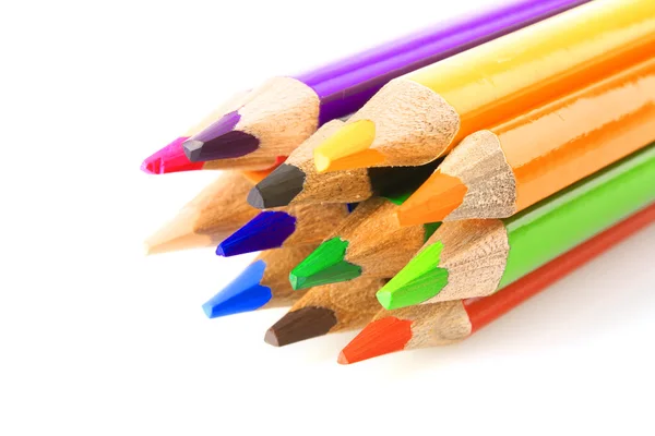 Lápis de cor isolado no fundo branco — Fotografia de Stock