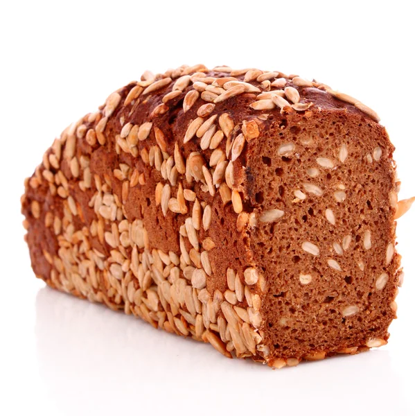 Fresh wheat bread. Isolated on white background — Stock Photo, Image