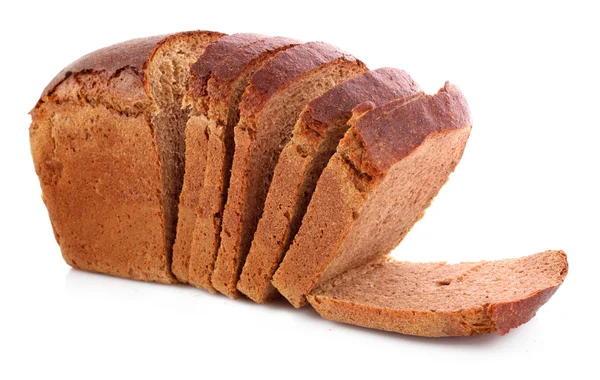 新鮮な小麦パン。白地に隔離された — ストック写真