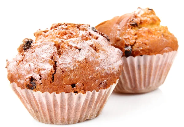 Cupcakes su sfondo bianco — Foto Stock