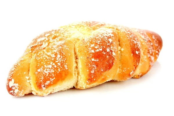 Pão doce no fundo branco — Fotografia de Stock