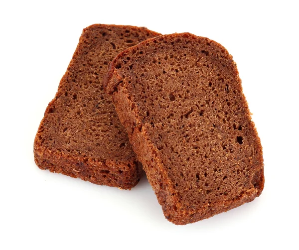 Brot isoliert auf weiß — Stockfoto