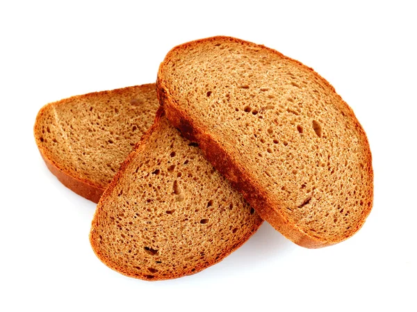 Fehér alapon izolált kenyér — Stock Fotó